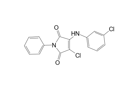 3-chloranyl-4-[(3-chlorophenyl)amino]-1-phenyl-pyrrole-2,5-dione