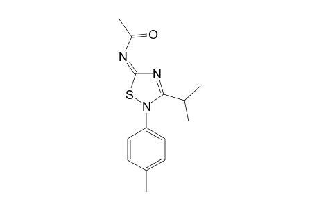 5-ACETYLIMINO-3-ISOPROPYL-2-(PARA-TOLYL)-DELTA(3)-1,2,4-THIADIAZOLINE