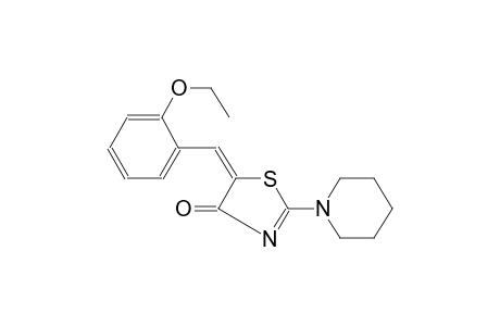 4(5H)-thiazolone, 5-[(2-ethoxyphenyl)methylene]-2-(1-piperidinyl)-,(5E)-