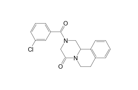 2-(m-Chlorobenzoyl)-1,2,3,6,7,11b-hexahydro-4H-pyrazino[2,1-a]isoquinolin-4-one