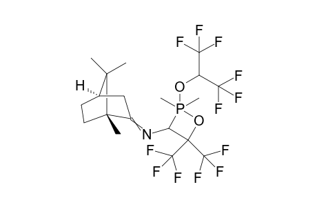 [2,2-Dimethyl-4,4-bis-trifluoromethyl-2-(2,2,2-trifluoro-1-trifluoromethyl-ethoxy)-2lambda(5)-[1,2]oxaphosphetan-3-yl]-[(1R,4R)-1,7,7-trimethyl-bicyclo[2.2.1]heptylidene]-amine