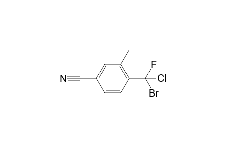 4-(bromochlorofluoromethyl)-3-methylbenzonitrile