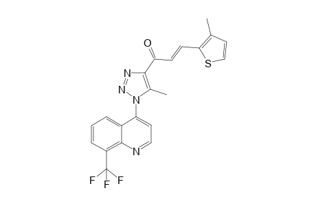 1-(3-Methylthienyl)-4-{1-[8-(trifluoromethyl)quinolin -4-yl]-5-methyl-1H-1,2,3-triazol-4-yl}prop-2-en-1-one