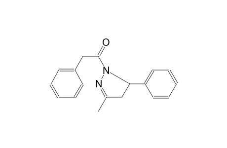 3-methyl-5-phenyl-1-(phenylacetyl)-4,5-dihydro-1H-pyrazole