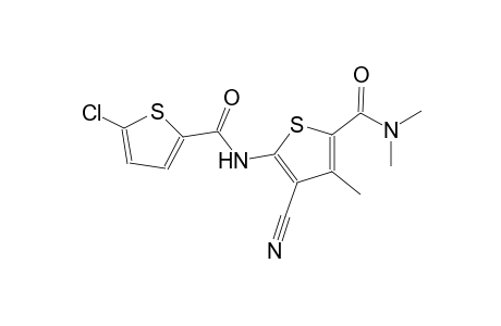 5-{[(5-chloro-2-thienyl)carbonyl]amino}-4-cyano-N,N,3-trimethyl-2-thiophenecarboxamide