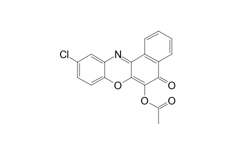 6-ACETYL-10-CHLORO-BENZO-[3,2-A]-(5H)-PHENOXAZIN-5-ONE