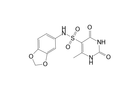 6-Methyl-2,4-dioxo-1,2,3,4-tetrahydro-pyrimidine-5-sulfonic acid benzo[1,3]dioxol-5-ylamide