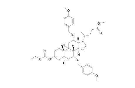METHYL-3-ETHOXYCARBONYL-7,12-BIS-(4-METHOXYBENZYLOXY)-CHOLANOATE