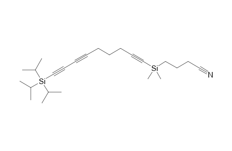 4-[dimethyl(9-triisopropylsilylnona-1,6,8-triynyl)silyl]butanenitrile
