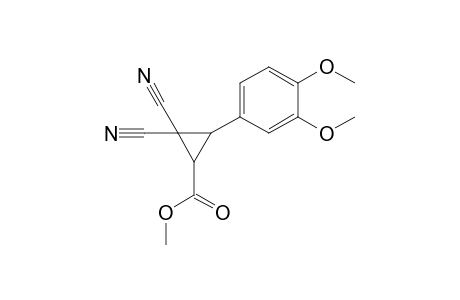 1-(Methoxycarbonyl)-2-(3',4'-dimethoxyphenyl)-3,3-dicyanocyclopropane