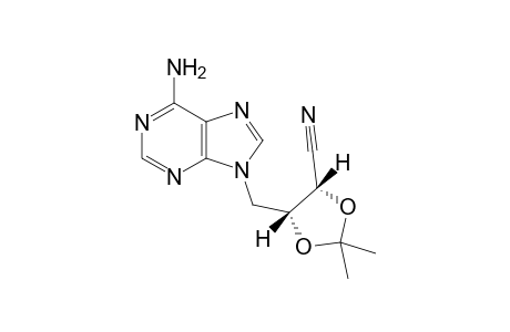 (4R,5S)-5-(adenin-9-ylmethyl)-2,2-dimethyl-1,3-dioxolane-4-carbonitrile