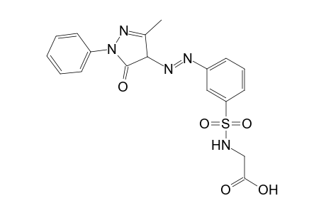 Glycine, N-[[3-[2-(4,5-dihydro-3-methyl-5-oxo-1-phenyl-1H-pyrazol-4-yl)diazenyl]phenyl]sulfonyl]-