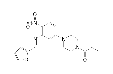 N-(2-furylmethyl)-5-(4-isobutyryl-1-piperazinyl)-2-nitroaniline