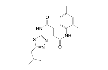 N~1~-(2,4-dimethylphenyl)-N~4~-(5-isobutyl-1,3,4-thiadiazol-2-yl)succinamide