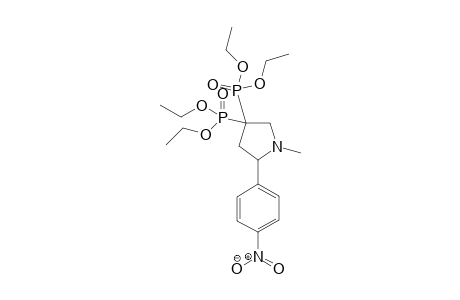 Tetraethyl 1-methyl-5-(4-nitrophenyl)pyrrolidine-3,3-diyldiphosphonate