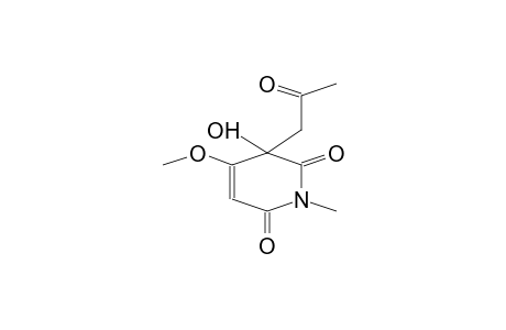 rac-3-Hydroxy-4-methoxy-1-methyl-3-(2-oxopropyl)pyridine-2,6(1H,3H)-dione