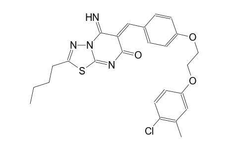 7H-[1,3,4]thiadiazolo[3,2-a]pyrimidin-7-one, 2-butyl-6-[[4-[2-(4-chloro-3-methylphenoxy)ethoxy]phenyl]methylene]-5,6-dihydro-5-imino-, (6Z)-