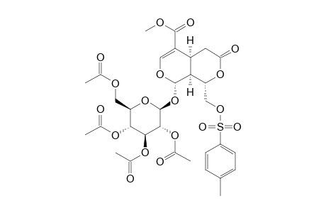 1H,6H-Pyrano[3,4-c]pyran-4-carboxylic acid, 4a,5,8,8a-tetrahydro-8-[[[(4-methylphenyl)sulfonyl]oxy]methyl]-6-oxo-1-[(2,3,4,6-tetra-O-acetyl-.beta.-D-glucopyranosyl)oxy]-, methyl ester, [1S-(1.alpha.,4a.alpha.,8.alpha.,8a.alpha.)]-