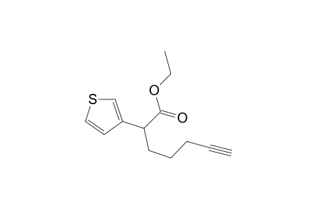 3-Thiopheneacetic acid, .alpha.-4-pentynyl-, ethyl ester