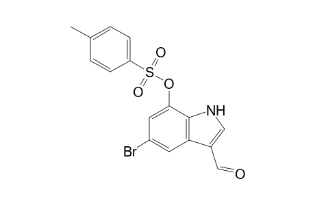 (5-bromanyl-3-methanoyl-1H-indol-7-yl) 4-methylbenzenesulfonate