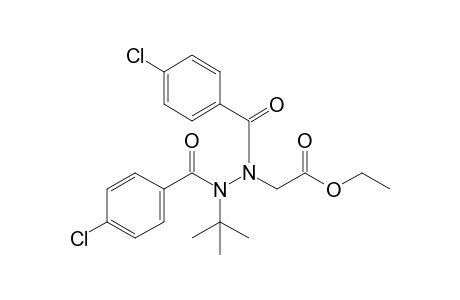N'-(t-Butyl)-N'-(4'-chlorobenzoyl)-N-[(ethoxycarbonyl)methyl]-N-(4"-chlorobenzoyl)hydrazine