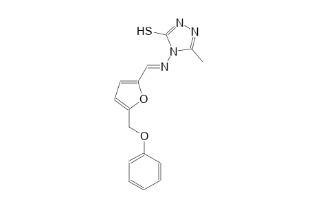 5-methyl-4-({(E)-[5-(phenoxymethyl)-2-furyl]methylidene}amino)-4H-1,2,4-triazole-3-thiol