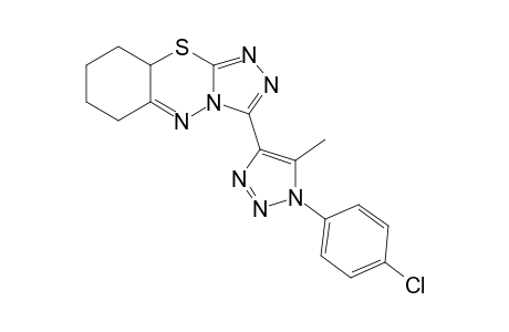 3-(1-(4-chlorophenyl)-5-methyl-1H-1,2,3-triazol-4-yl)-7,8,9,9a-tetrahydro-6H-benzo[e][1,2,4]triazolo[3,4-b][1,3,4]thiadiazine
