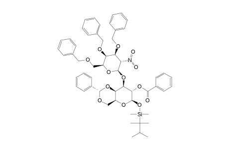 THEXYLDIMETHYLSILYL-(3,4,6-TRI-O-BENZYL-2-DEOXY-2-NITRO-BETA-D-GALACTOPYRANOSYL)-(1->3)-2-O-BENZOYL-4,6-O-BENZYLIDENE-BETA-D-GALACTOPYRANOSIDE