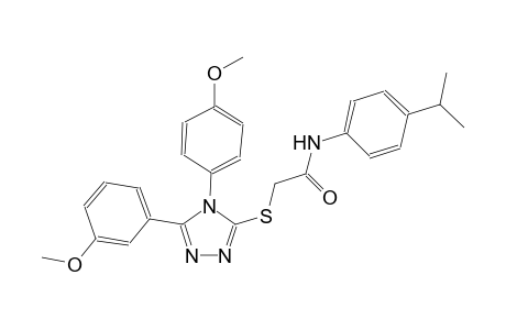 N-(4-isopropylphenyl)-2-{[5-(3-methoxyphenyl)-4-(4-methoxyphenyl)-4H-1,2,4-triazol-3-yl]sulfanyl}acetamide