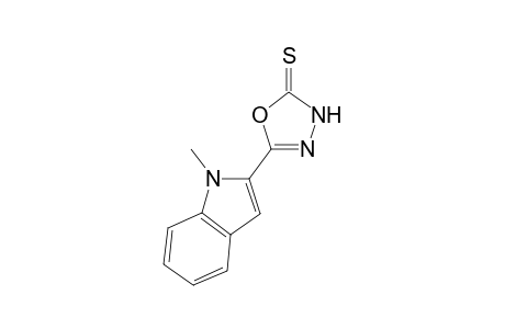 5-(1-Methyl-2-indolyl)-3H-1,3,4-oxadiazole-2-thione