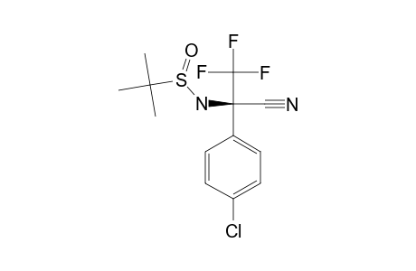 (S)-1,1,1-TRIFLUORO-2-(N-(R)-TERT.-BUTANESULFINYL)-AMINO-2-CYANO-2-(4-CHLOR-PHENYL)-ETHANE