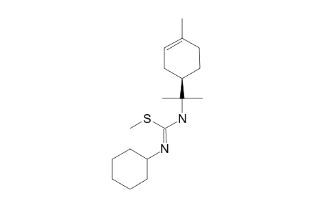 N-[1-(4R)-(4-ISOPROPYL-1-METHYL-CYCLOHEXENYL)]-N'-[2-(CYCLOHEXYL)]-S-METHYL-THIOUREA