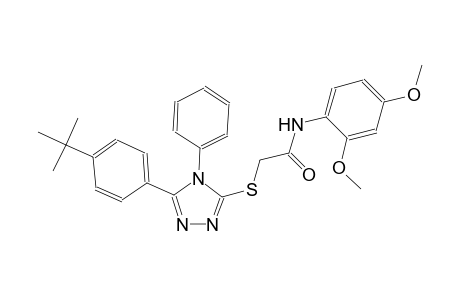 2-{[5-(4-tert-butylphenyl)-4-phenyl-4H-1,2,4-triazol-3-yl]sulfanyl}-N-(2,4-dimethoxyphenyl)acetamide