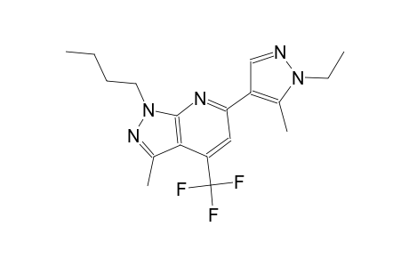 1-butyl-6-(1-ethyl-5-methyl-1H-pyrazol-4-yl)-3-methyl-4-(trifluoromethyl)-1H-pyrazolo[3,4-b]pyridine