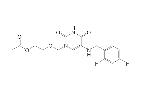 1-(2'-Acetoxyethoxymethyl)-5-(2,4-difluorobenzylamino)uracil