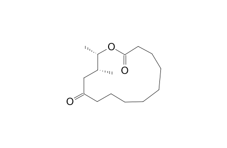 (12S,13S)-(+)-12-Methyl-10-oxo-13-tetradecanolide