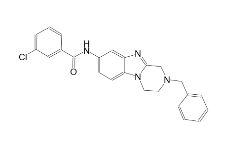 N-(2-benzyl-1,2,3,4-tetrahydropyrazino[1,2-a]benzimidazol-8-yl)-3-chlorobenzamide