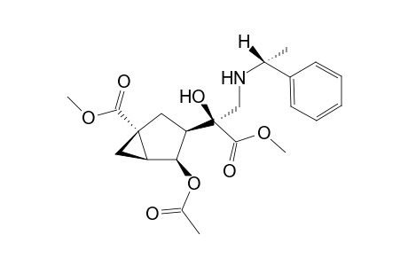 (1R,3S,4S,5S,1'S)-(+)-4-Acetoxy-3-(1'-hydroxy-1'-methoxycarbonyl)-1'-[(R)-.alpha.-methylbenzylaminomethyl]methyl)-1-methoxycarbonylbicyclo[3.1.0]hexane