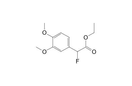 Acetic acid, (3,4-dimethoxyphenyl)fluoro-, ethyl ester
