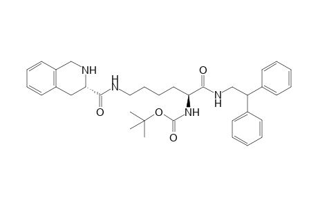 tert-Butyl {(S)-1-[(2,2-Diphenylethyl)amino]-1-oxo-6-[(S)-1,2,3,4-tetrahydroisoquinoline-3-carboxamido]hexan-2-yl}-carbamate