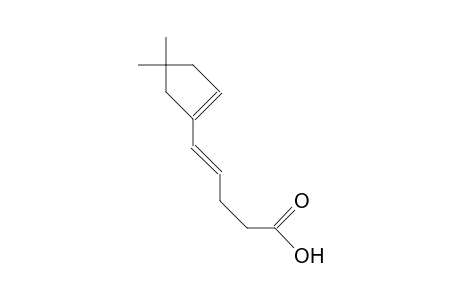 4-Pentenoic acid, 5-(4,4-dimethyl-1-cyclopenten-1-yl)-, (E)-