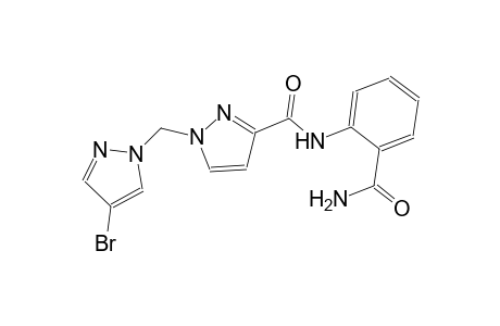 N-[2-(aminocarbonyl)phenyl]-1-[(4-bromo-1H-pyrazol-1-yl)methyl]-1H-pyrazole-3-carboxamide