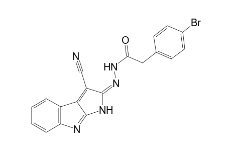 N'-(3-Cyanopyrrolo[2,3-b]indol-2(1H)-ylidene)-2-(4-bromophenyl)-4-acetohydrazide