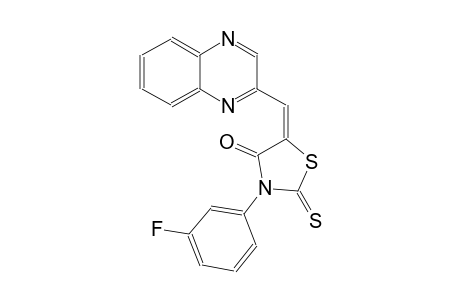 4-thiazolidinone, 3-(3-fluorophenyl)-5-(2-quinoxalinylmethylene)-2-thioxo-, (5E)-