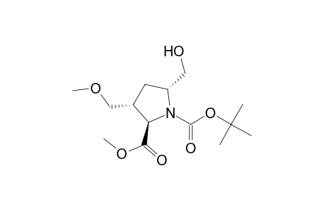 Methyl (2R*,3R*,5R*)-1-(tert-Butoxycarbonyl)-5-(hydroxymethyl)-3-(methoxymethyl)pyrrolidine-2-carboxylate