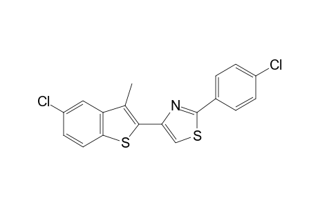 4-(5-chloro-3-methylbenzo[b]thien-2-yl)-2-(p-chlorophenyl)thiazole