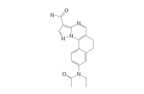 9-[(N-ACETYL-N-ETHYL)-AMINO]-3-CARBOXAMIDO-6,7-DIHYDROBENZO-[H]-PYRAZOLO-[1,5-A]-QUINAZOLINE