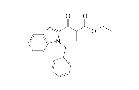 Ethyl 2-methyl-3-oxo-3-(1-benzyl-1H-indol-2-yl)propionate
