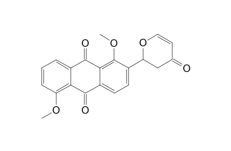 1,5-DIMETHOXY-2-(4'-OXO-2',3'-DIHYDRO-2'H-PYRAN-2'-YL)-ANTHRAQUINONE