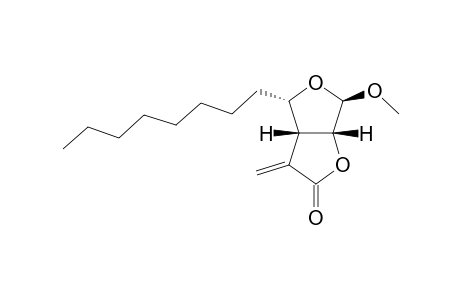 (+-)-(3aR,4S,6R,6aR)-6-Methoxy-3-methylene-4-octyltetrahydrofura[3,4-b]furan-2(3H)-one
